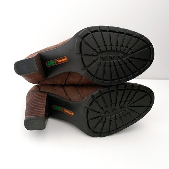 Timberland Earthkeepers Stratham Heights Suede High Heel Ankle Boots - Picture 9 of 12